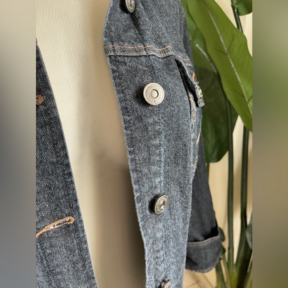 Venezia Jeans Clothing Co. Women's 2X Dark Blue Denim Jacket Size 22/24 - Picture 5 of 15